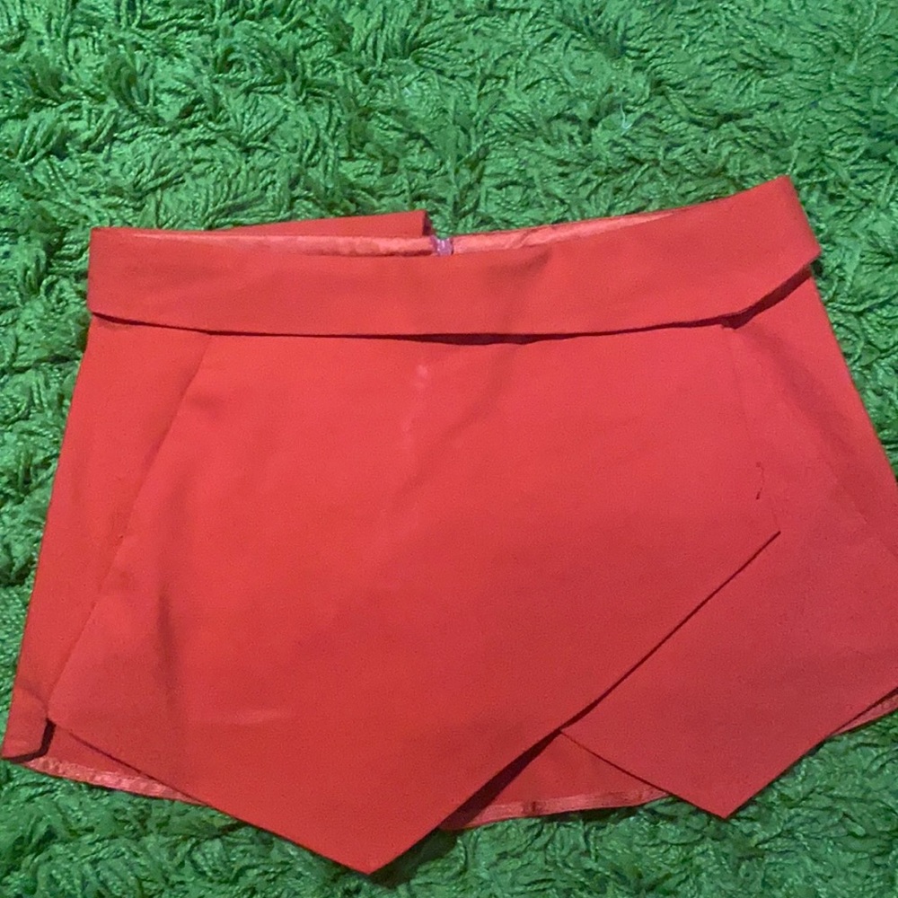 Zara Basic Orange Skort (Las) - image 1